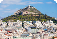 Λόφος Λυκαβηττού με πανοραμική θέα στην Αθήνα και τον Παρθενώνα